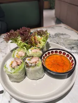 香茅鸡肉米纸卷