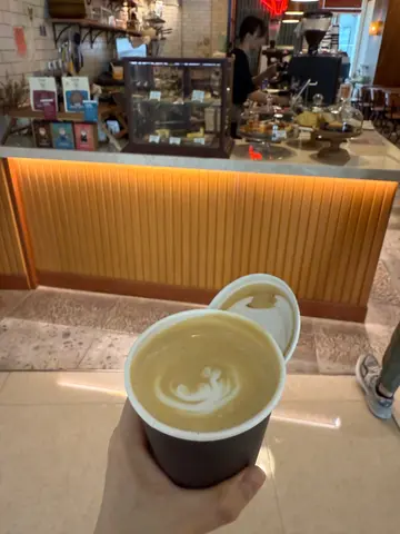 Large coffee latte