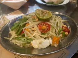 Green Papaya Salad with Salty  Egg