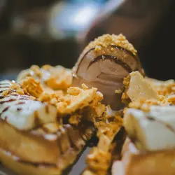 焦糖脆脆香蕉吉士窩夫