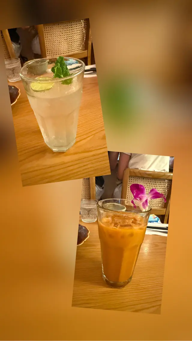 泰式奶茶及青檸梳打
