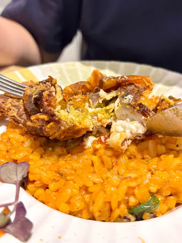 軟殼蟹龍蝦汁意大利飯