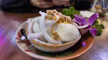 泰國街頭椰子雪糕  Coconut Ice Cream ไอศกรีมกะทิ