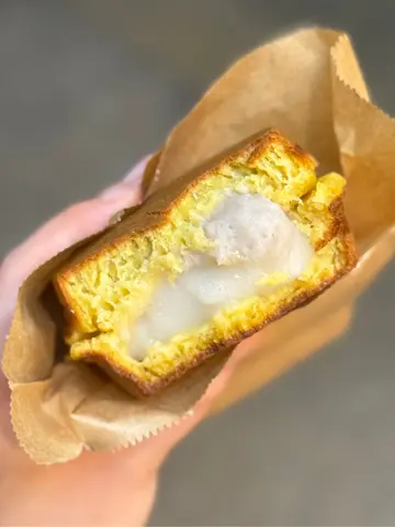 手工台式芋泥麻糬车轮饼