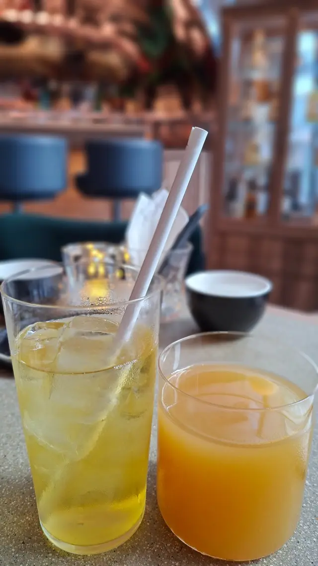 凍日本煎茶 & 芒果汁