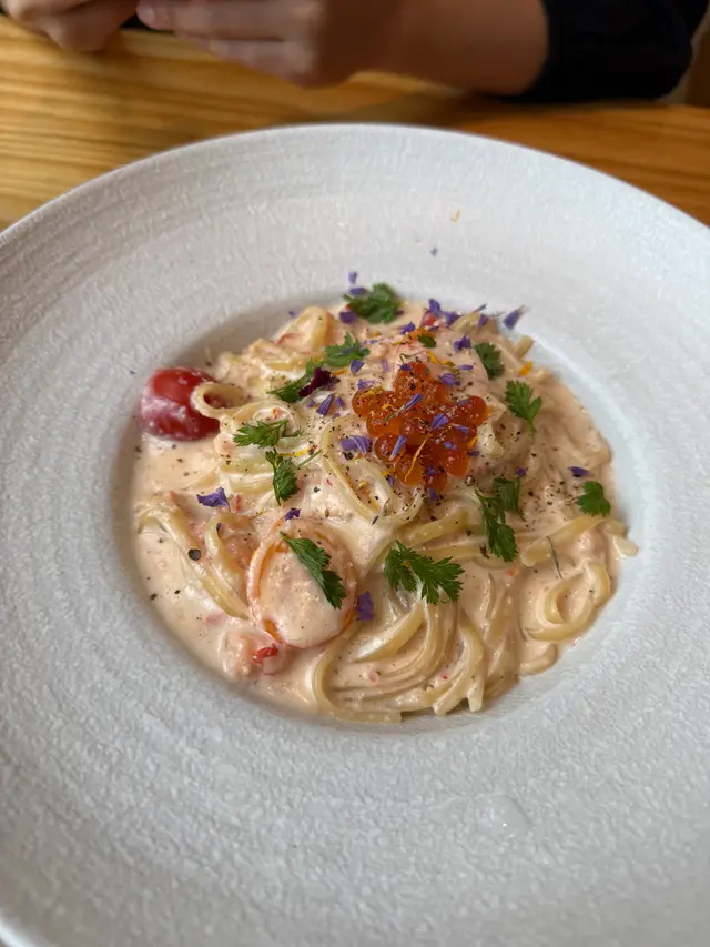 明太子小龍蝦扁意粉