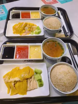 海南鸡饭配虫草花鸡汤