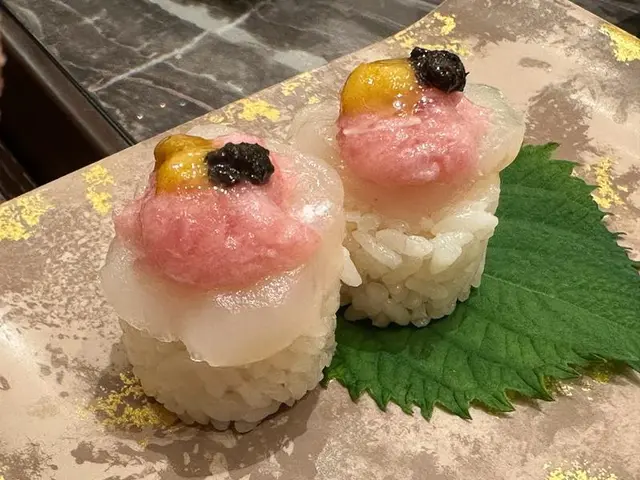 海膽拖羅黑松露帶子壽司