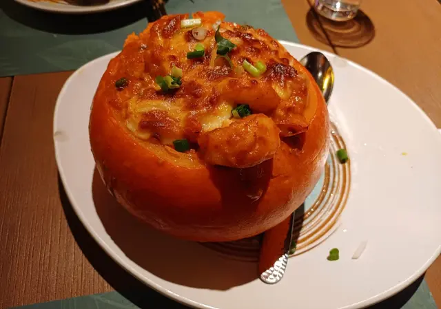 日本南瓜焗海鮮飯