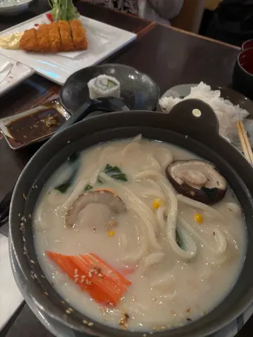 羊架  和  海鮮鳥冬