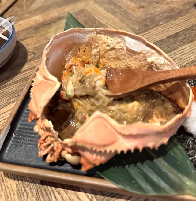 蟹味噌甲羅燒