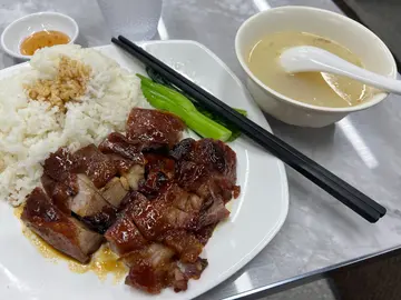 肥叉燒鵝飯