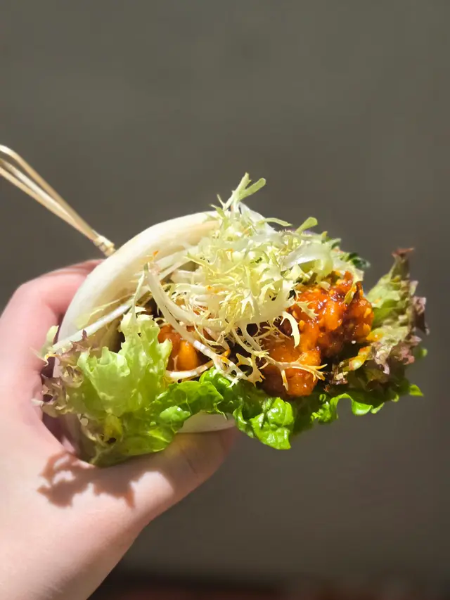 韓式脆爆炸雞刈包