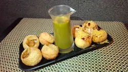 印度脆米球Paani Poori乳酪脆米球Dahi Poori