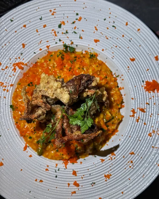 炸軟殼蟹蟹黃意大利飯