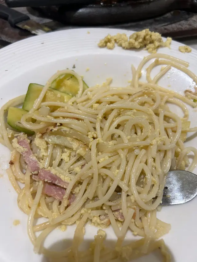 帶子忌廉卡邦尼意粉