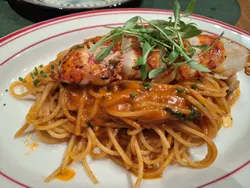Grilled Lobster Spaghetti