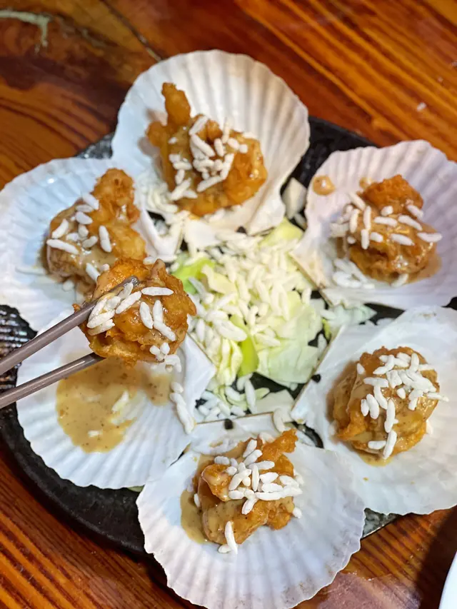 脆米胡麻醬元貝