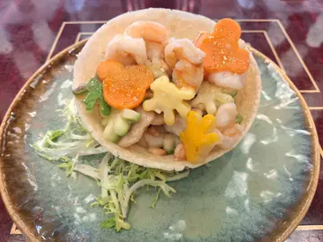 Wok Fried Shrimps with Disney Root Vegetables