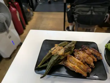 烧鸡中翼+烧秋葵