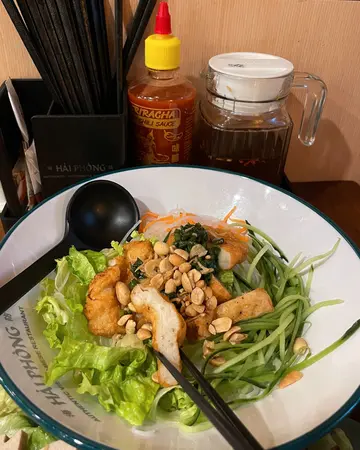 Ha Long Bay Deep Fred Squid Cake w/ Cold Vermicelli