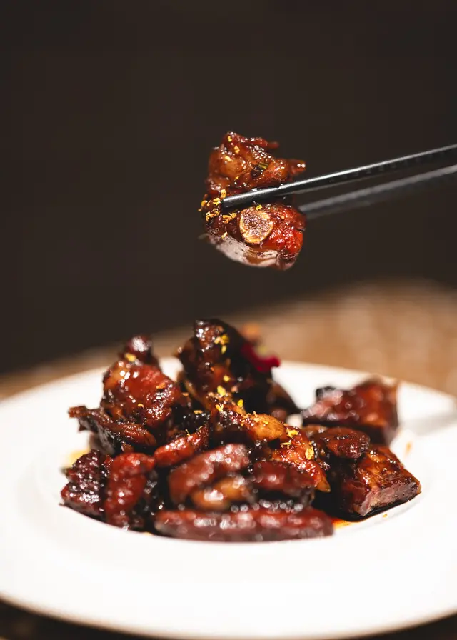桂花黑醋小排骨
