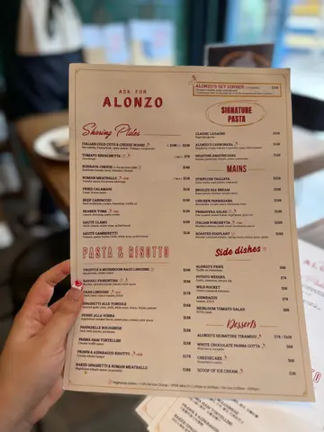 ASK FOR ALONZO — photo via OpenRice